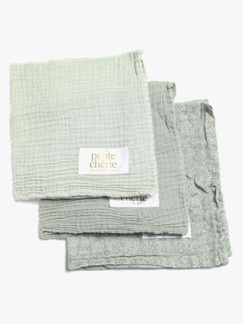 Petite Chérie Helseteppe 3-pack, Light Green