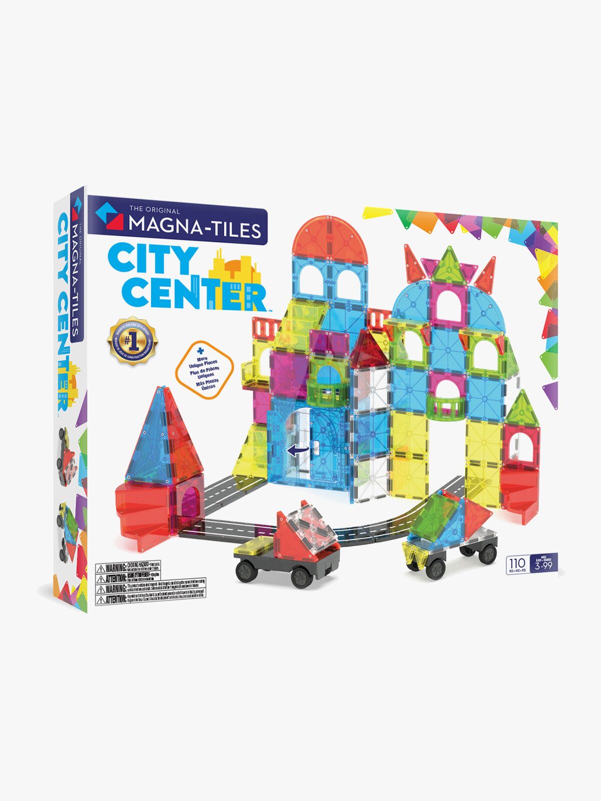 MAGNA-TILES Bykjerne Byggesett 110 Deler