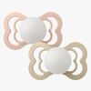 BIBS Supreme Smokk 2-pack Silikon Str 2, Blush Glow/Vanilla Glow