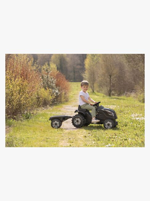 Smoby  Farmer Traktor XL + Tilhenger, Svart
