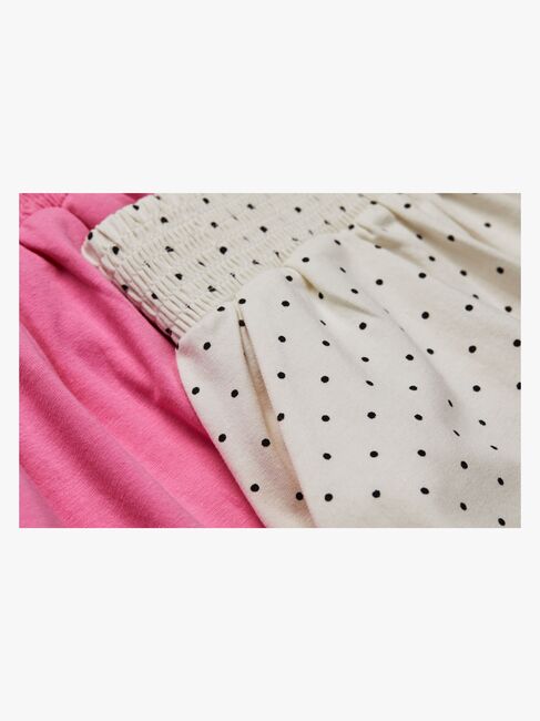 Luca & Lola Doro Skjørt 2-pack, Snow White/Pink