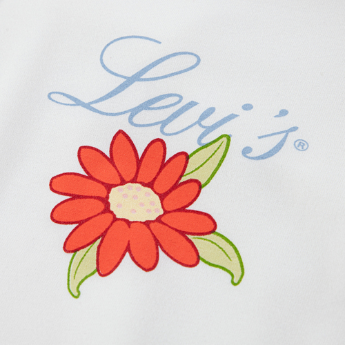 Levi's LVG Bubble Hem LS Knit T-skjorte, Bright White
