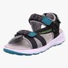 Superfit Criss Cross Sandaler, Black/Green