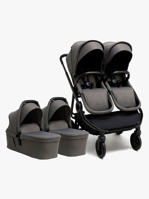 Beemoo Pro Twin 2 Tvillingvogn, Mocha Grey