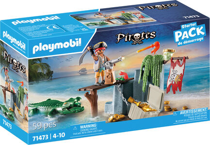 Playmobil 71473 Pirates Starter Pack Byggesett Sjørøver med Alligator