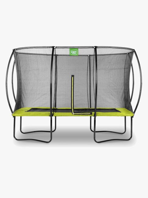 EXIT Silhouette Trampoline inkl. Sikkerhetsnett 244x366 cm, Grønn