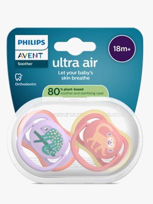 Philips Avent Ultra Air-smokk 18m+ 2-pakning, rød/lilla