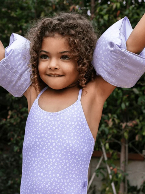 Swim Essentials Armpuffer, Lila Leopard