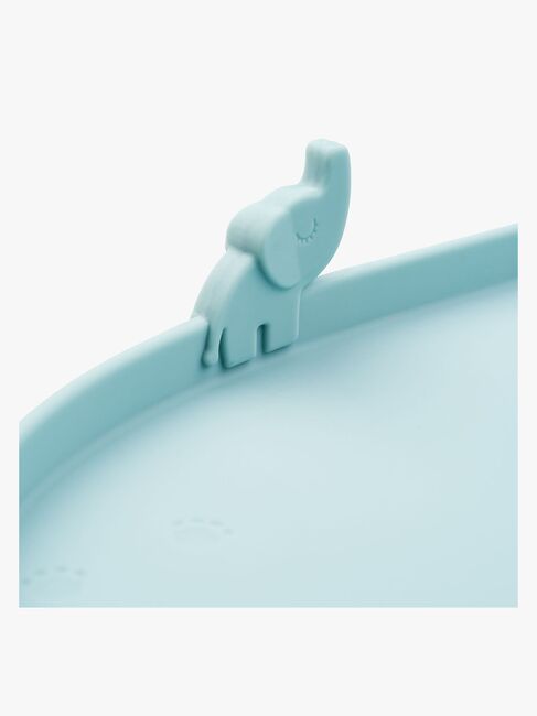 Done By Deer Elphee Spisebrikke med Kant Silikon, Blue