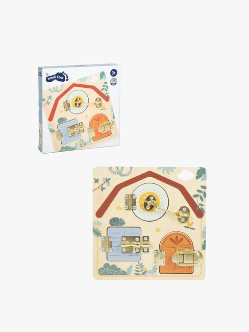 Small Foot Motorikktavle med Lås, Safari