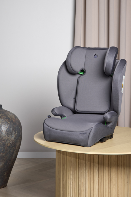 Beemoo Ride i-Size Beltestol ISOFIX inkl. Beemoo Smart Organizer, Mineral Grey