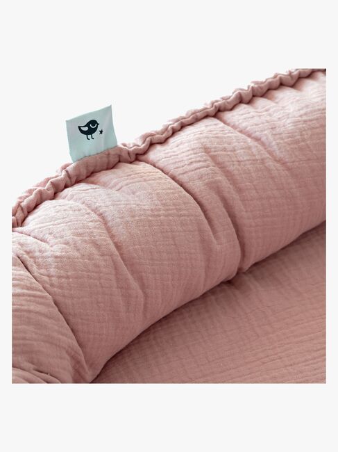 Julius Zöllner NIDO Muslin Babynest, Dusty Rose
