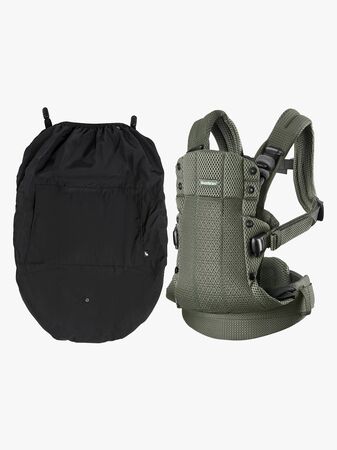 BabyBjörn Harmony Bæresele 3D Mesh inkl. Regntrekk, Mørkegrønn