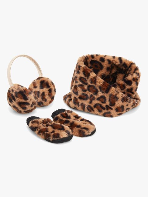 Petite Chérie Atelier Zoey Fake Fur Sett, Leopard
