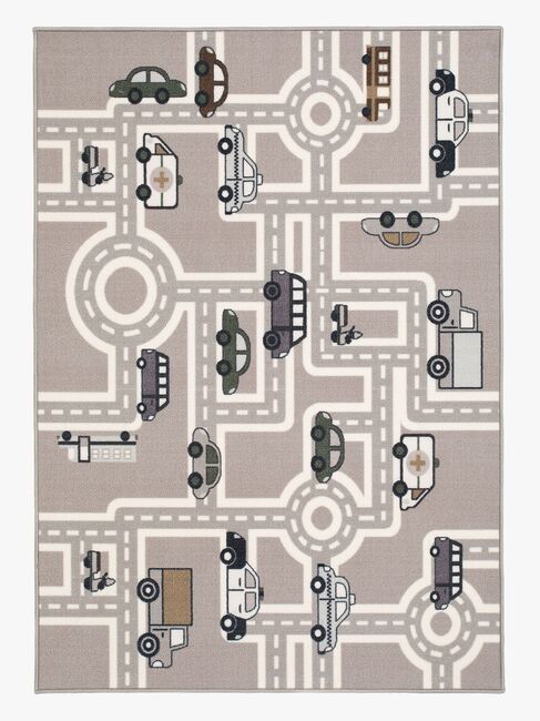 KMCarpets Veiteppe Gummiert Grå 133 x 170