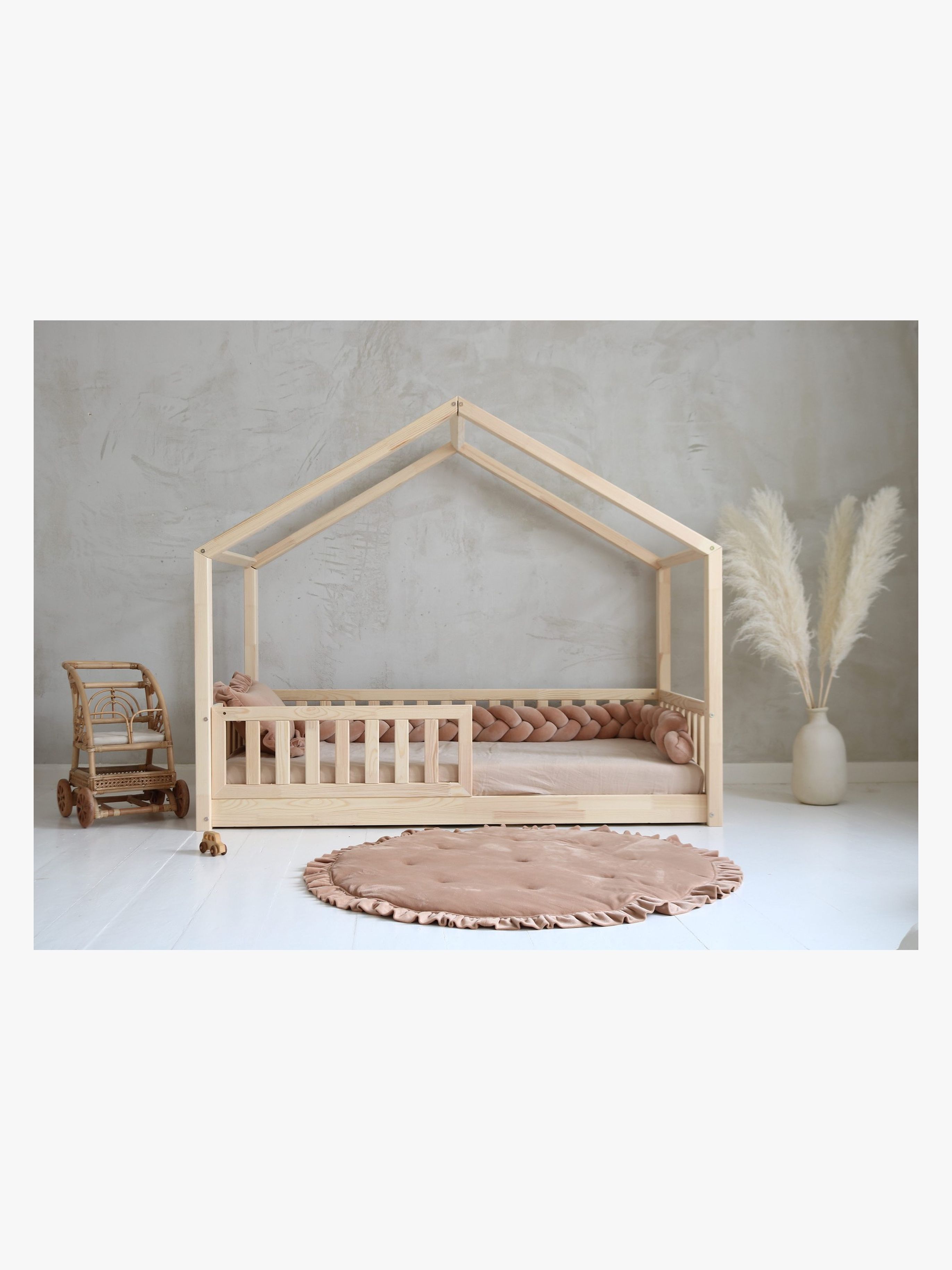 Minitude HENRY Juniorseng/Montessoriseng 90x190, Nature - Juniorsenger - Furu