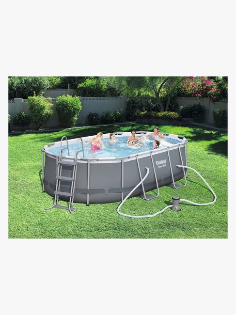 Bestway Power Steel Oval Bassengsett 427x250x100 cm