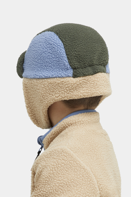 Nordbjörn Knallen Fleece-lue, Sesame/Tobacco Brown/Deep Depths