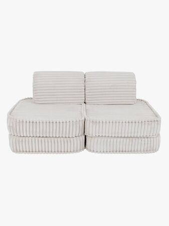 MeowBaby Churros Sofa Basic, Cotton Candy White