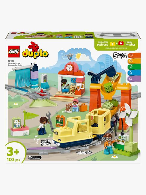 LEGO DUPLO Town 10428 Stort, interaktivt lokaltog