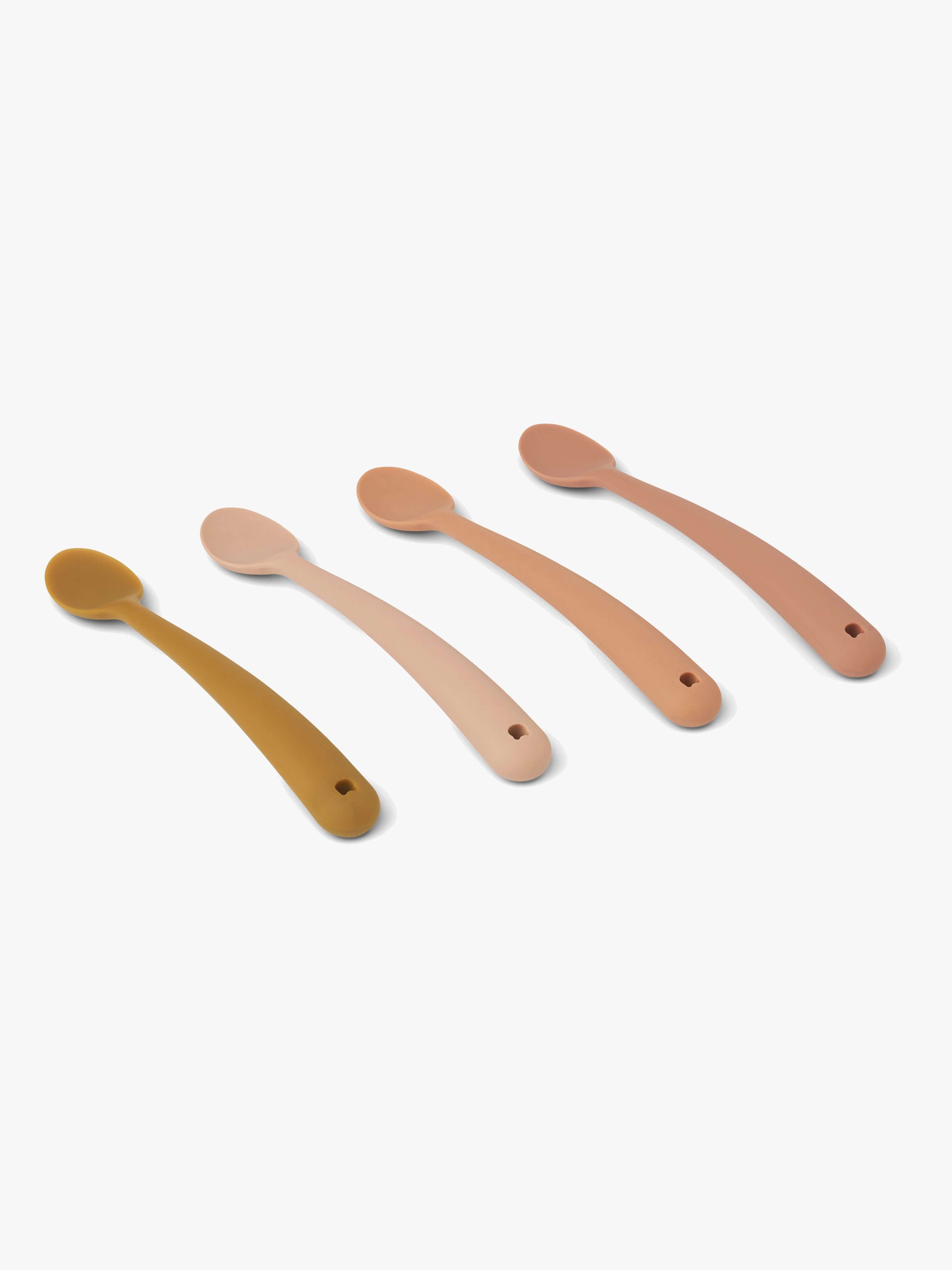LIEWOOD Siv Skjeer 4-Pack, Tuscany Rose Multi Mix - Barnebestikk - Silikon,Nylon