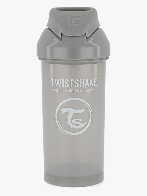 Twistshake Sugerørkopp 360 ml, Grå