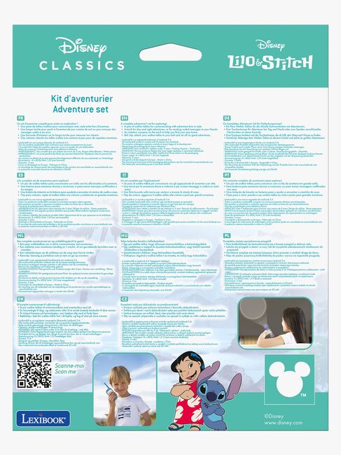 Disney Stitch Walkietalkier & Lommelykt 120 m