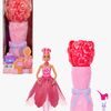 Barbie Petal Pop Flower Surprise Dukke Rose, Rød