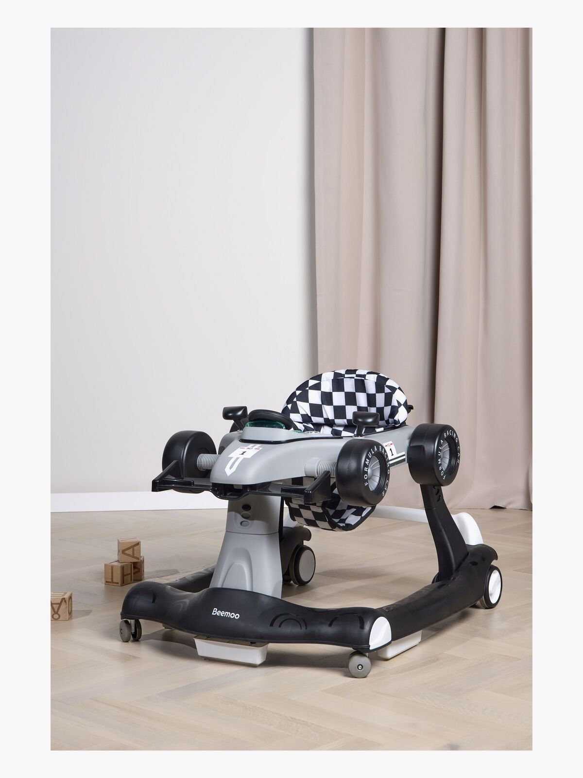 Beemoo PLAY Bil Gåstol, Cool Grey