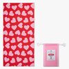 Swim Essentials Hearts Badehåndkle, Red