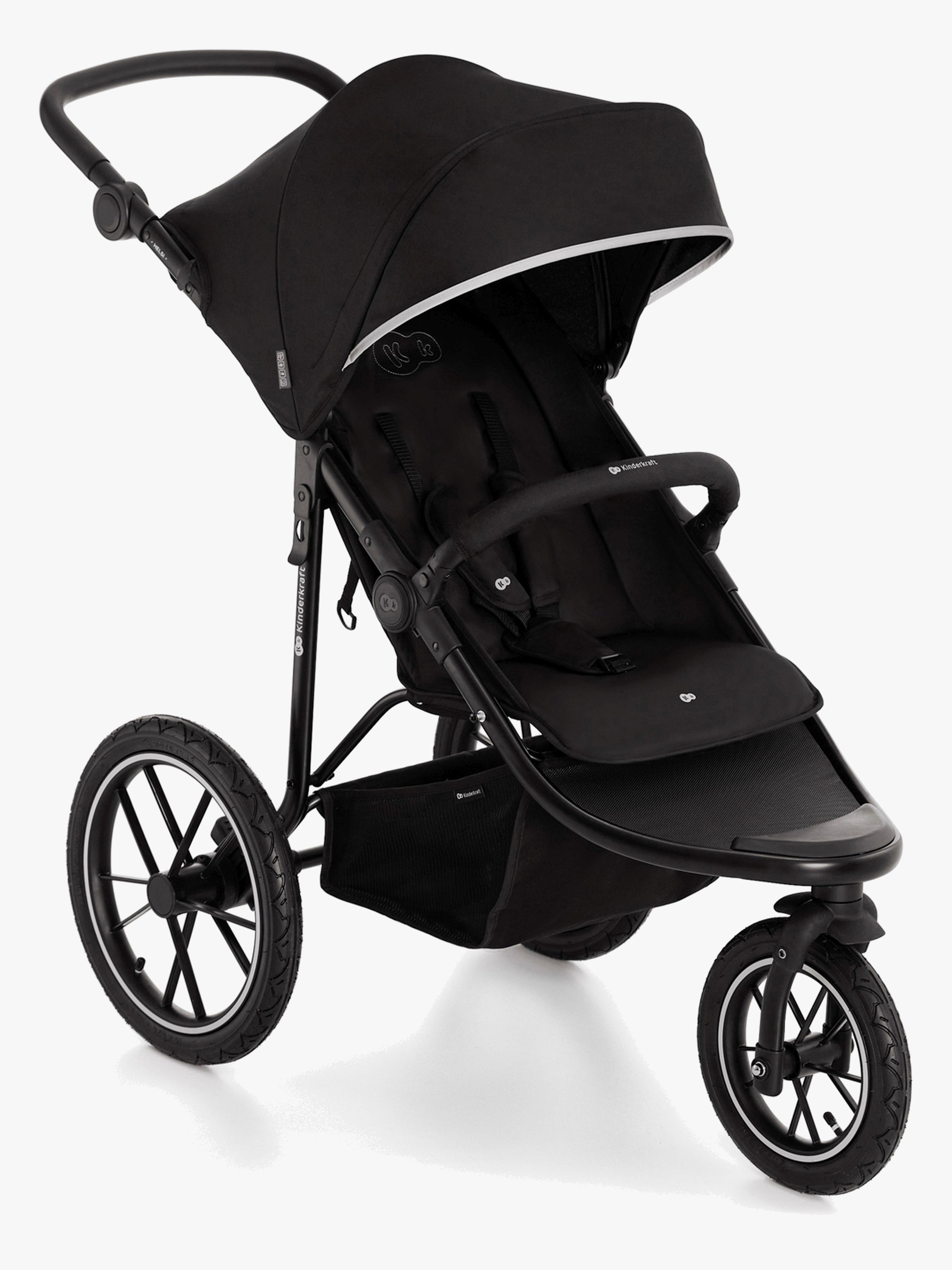 Kinderkraft HELSI 2 Terrengvogn, Black - Løpevogner