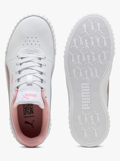 Puma Carina 3.0 Jr Sneakers, White/Sandstone