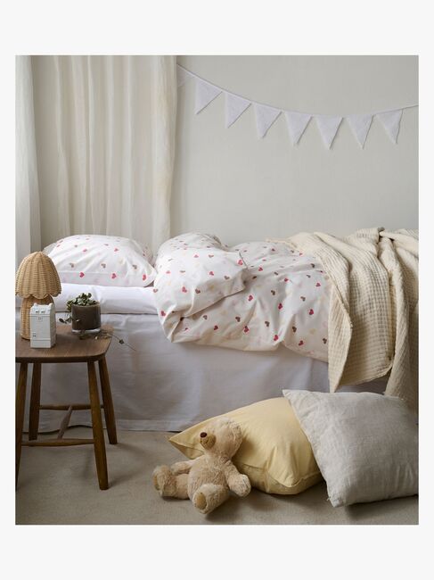 Borganäs Sengesett Hjärtrud 150x210, Beige