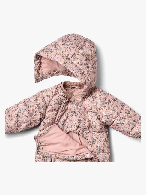 Wheat Edem Babydress, Rose Powder Flowers