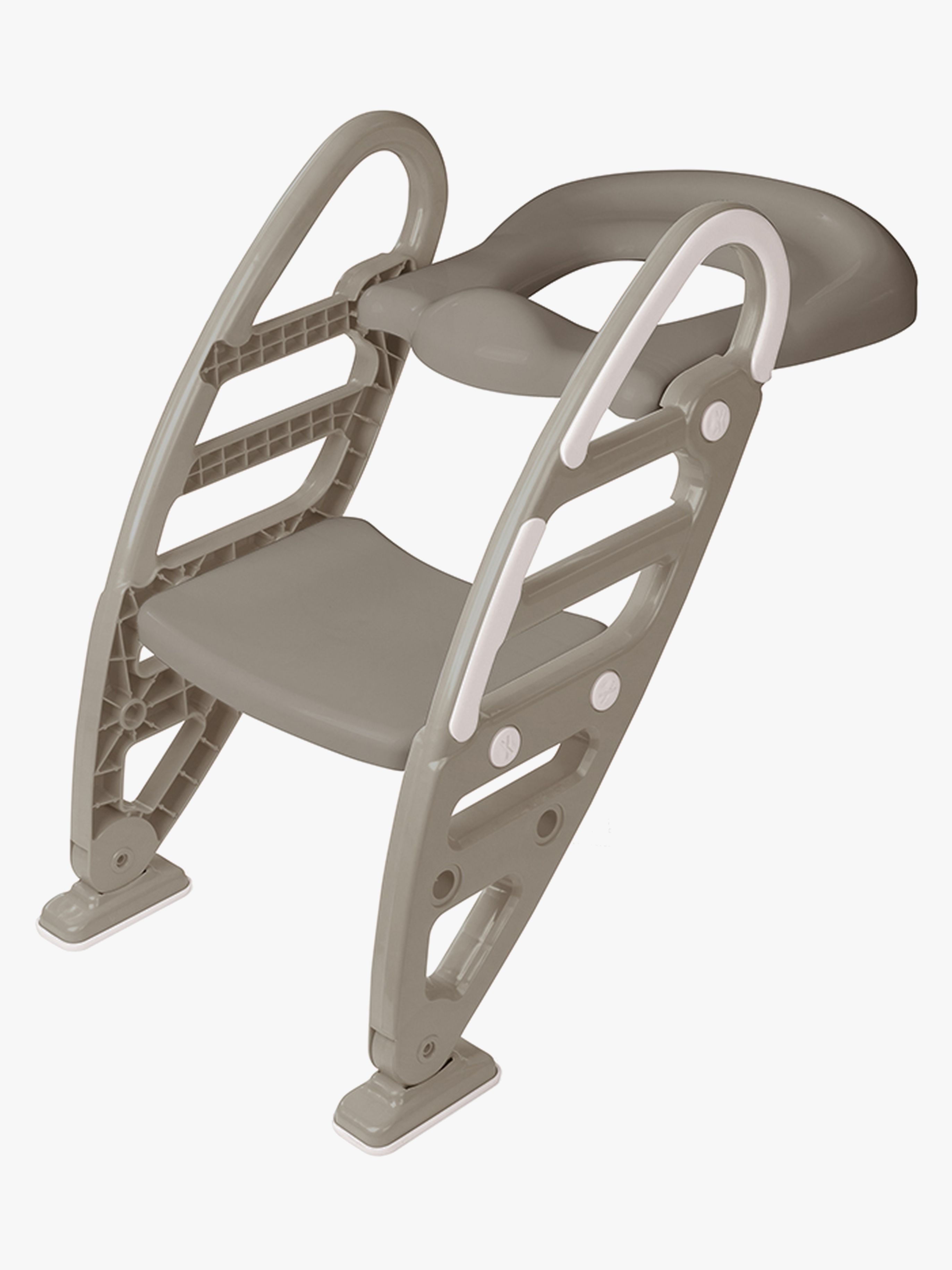 DOLU Toalettsete med Stige, Stone Grey - Toalettseter - Plast
