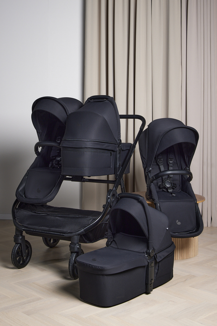 Beemoo Pro Twin 2 Tvillingvogn, Coffee Black