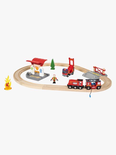 BRIO World 33815 Togsett med Brannmannstema