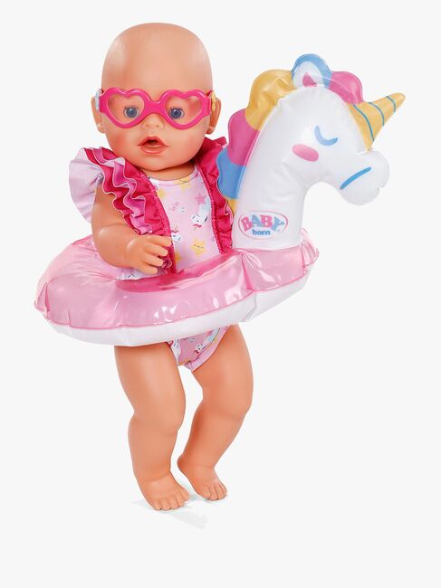 BABY born Dukketilbehør Svømmesett Enhjørning 43 cm