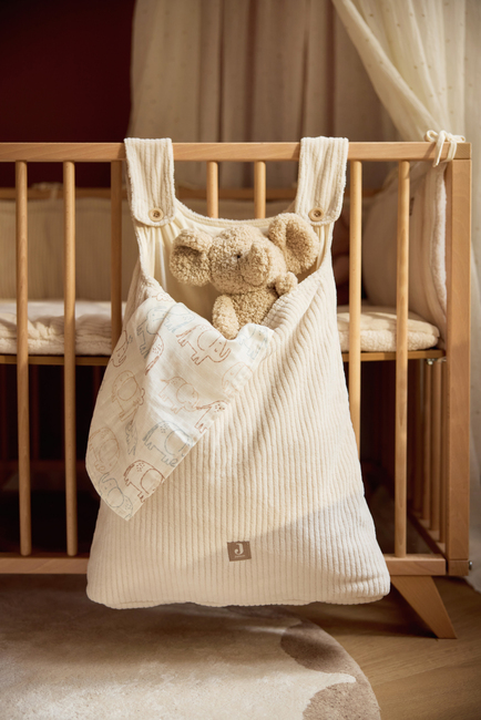 Jollein Playpen Oppbevaringsveske Cloudy Rib, Oatmeal