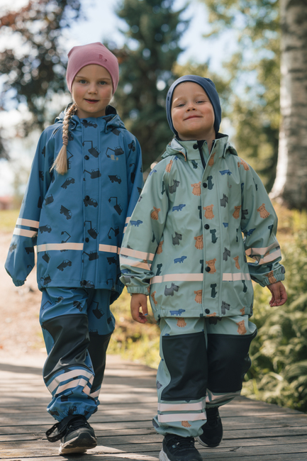 Lindberg Vattholma Regnsett, Grønn/Grå