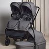 Beemoo Pro Twin 2 Søskenvogn inkl. Liggedel, Mocha Grey