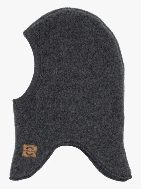 Mikk-Line Balaklava Merinoull, Anthracite Melange