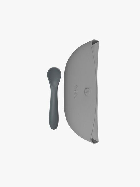 bblüv Smekketallerkener & Skje, Aqua/Grey