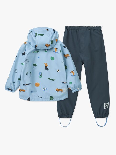 LIEWOOD Pedia Regnsett, Fun/Beach Blue