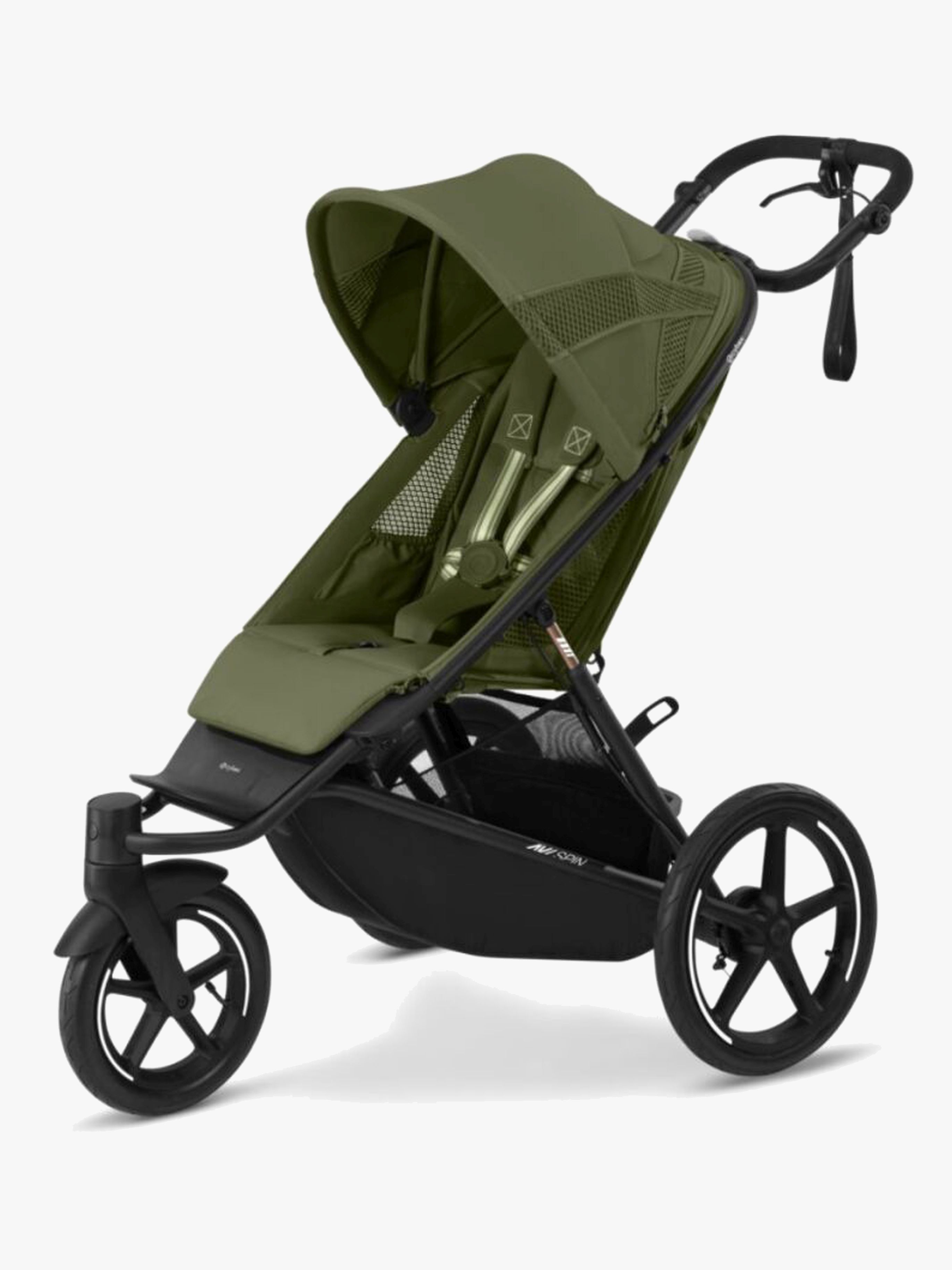 Cybex Avi Spin Løpevogn, Black/Moss Green - Løpevogner