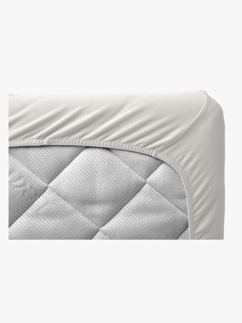 Leander Stretchlaken 2-pack 60x115, Snow