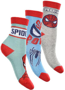 Marvel Spider-Man Sokk 3-pakning, Grå
