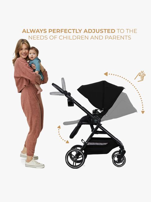 Kinderkraft YOXI 2-in-1 Duovogn, Pure Black