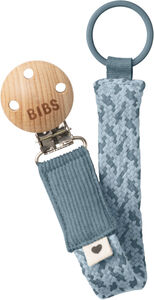 BIBS Smokkholder Pacifier Braid, Petrol/Baby Blue