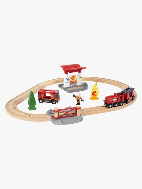 BRIO World 33815 Togsett med Brannmannstema